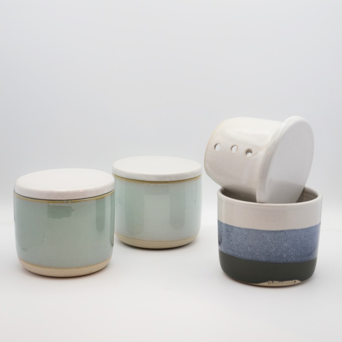 Beurrier à eau artisanal en céramique