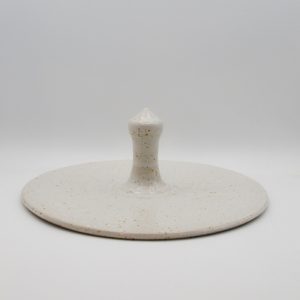 Plateau à fromage en grès blanc moucheté