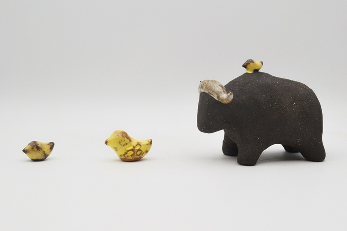 sculpture artisanale de buffle